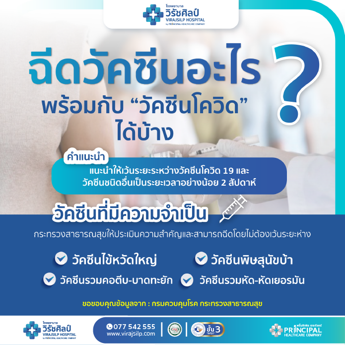 ฉีดวัคซีนอะไร พร้อมกับวัคซีน “โควิด” ได้บ้าง